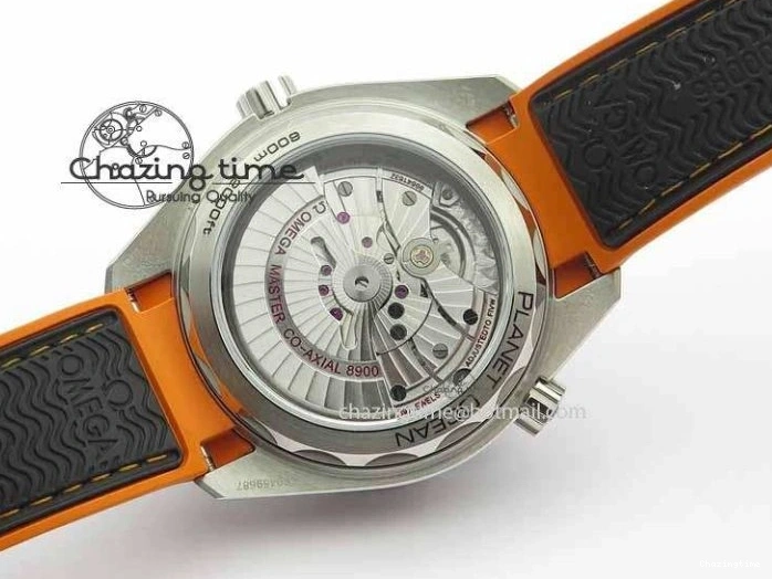 0417 Resilient Planet Ocean 2016 43.5mm SS OM 1:1 Best Edition Black Dial On Black Nylon Strap A 8167